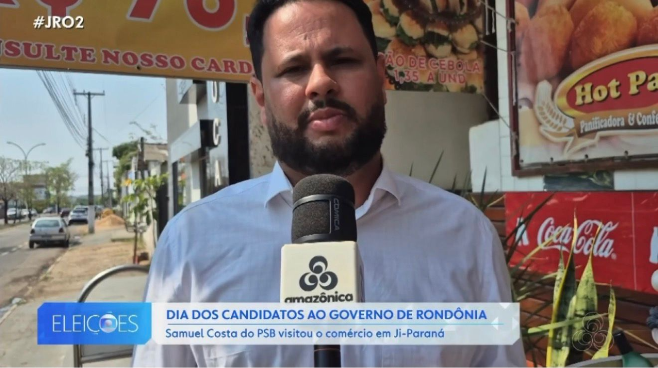 Rede Amazônica acompanha agenda de Samuel Costa em Ji-Paraná
